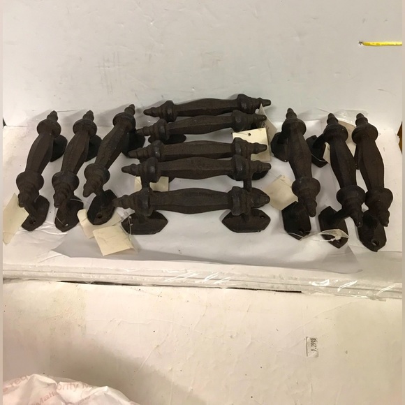 Rustic Cast Iron Lot pull Handles  Gate casket barn Grasp  New 5” long